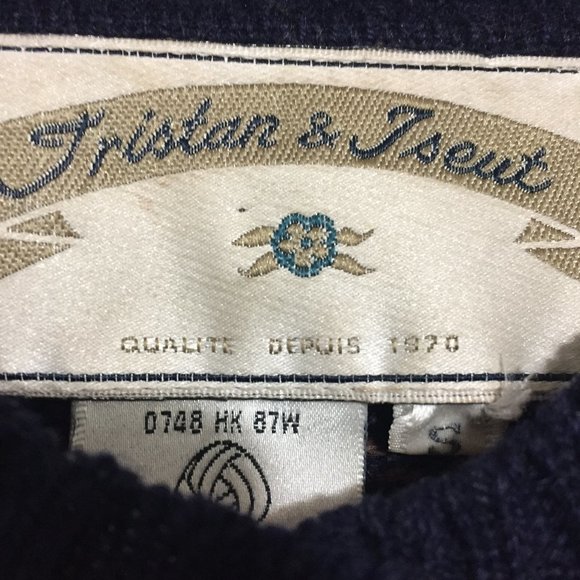 VINTAGE TRISTAN & ISEUT WOOL CARDIGAN SWEATERS SIZE S - Picture 6 of 6